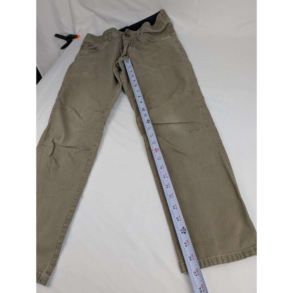 Men's 32x30 Kuhl Kanvus Klassik Jean Chino Gray Hiking Casual Pant Canvas Brown - Picture 7 of 10
